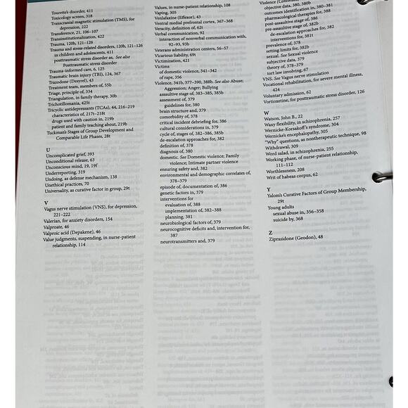 Essentials of Psychiatric Mental Health- Loose Leaf-VARCAROLIS 4th Edit LIKE NEW - Picture 10 of 11